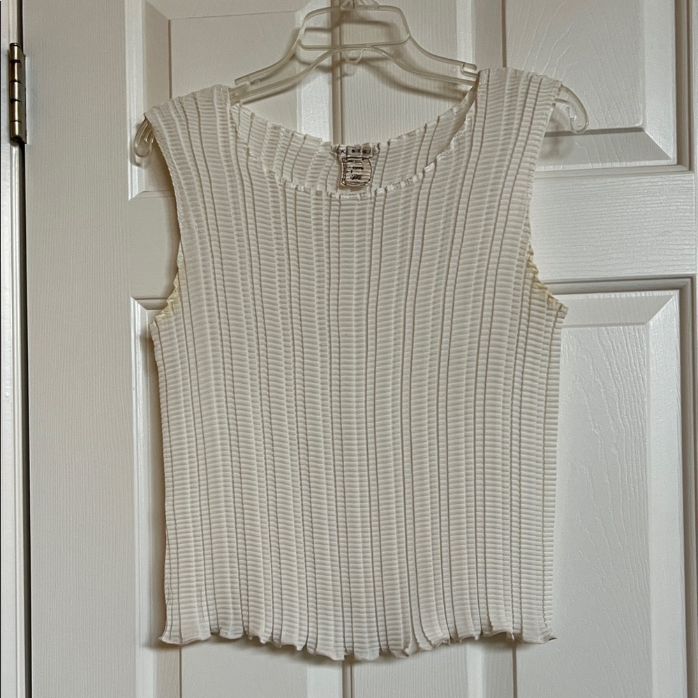 Max Studio Tops ( Nwot) Pleated Textured Fabric